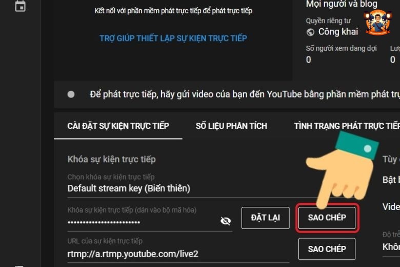 Hướng dẫn cách Setup Livestream bằng OBS trên Youtube