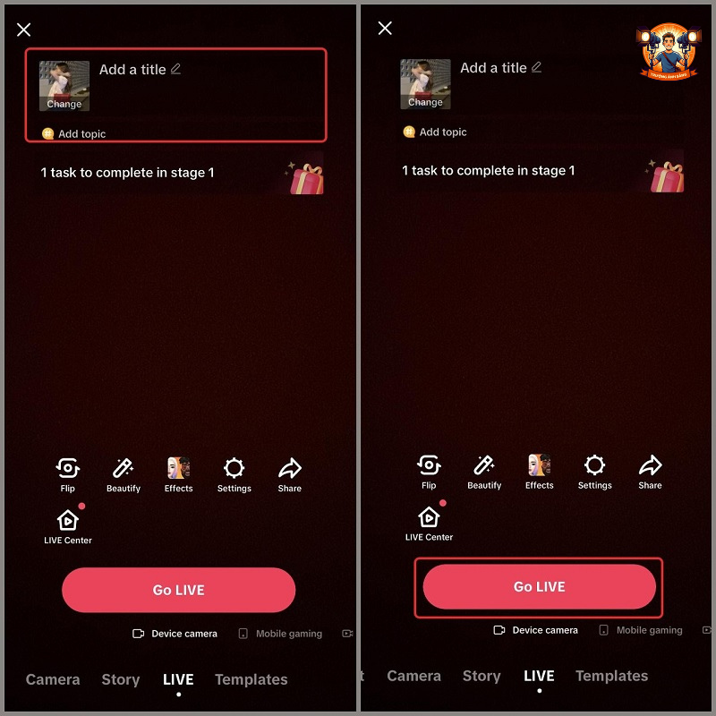Livestream trên TikTok