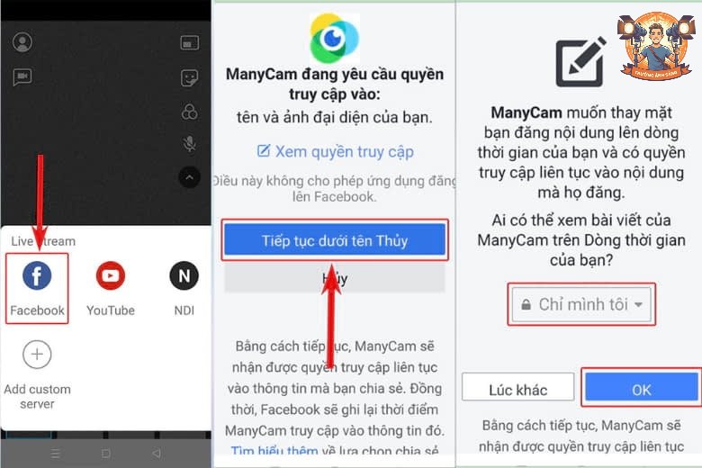 Hướng dẫn cách setup Livestream Facebook trên điện thoại