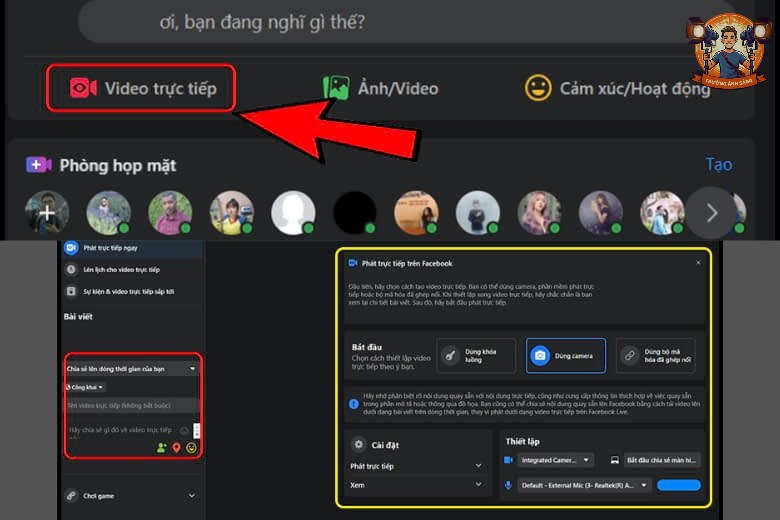 Hướng dẫn cách setup Livestream Facebook trên máy tính