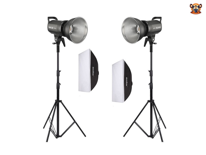 đèn Marklive 100x và Godox SL60W