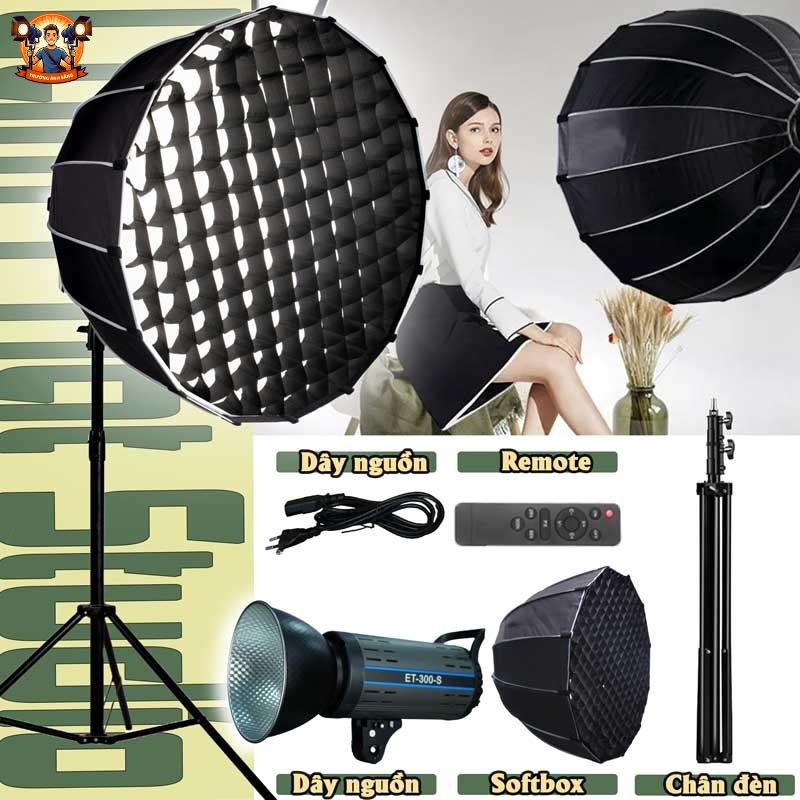Bộ đèn livestream quay video LP Pro 300w
