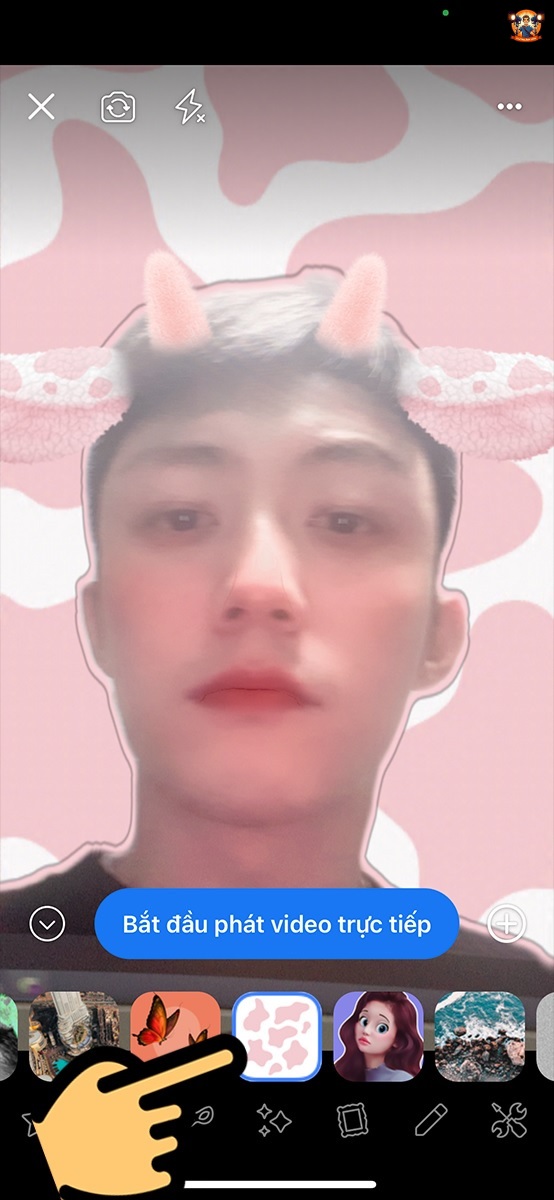 Hướng dẫn cách livestream trên Facebook có filter