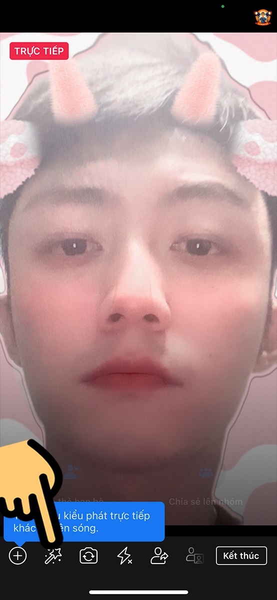 Hướng dẫn cách livestream trên Facebook có filter