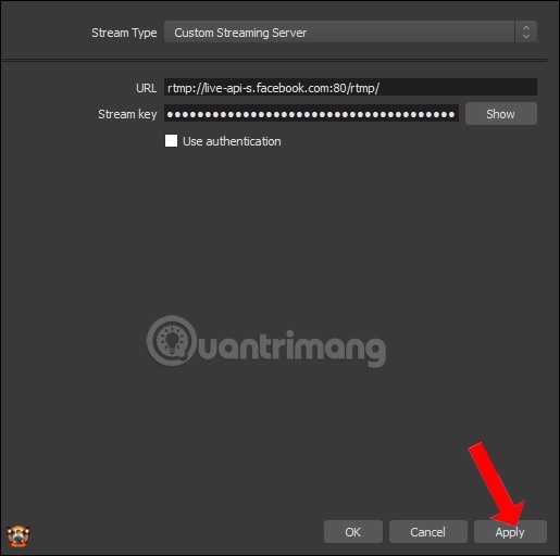 Cách livestream Facebook bằng OBS
